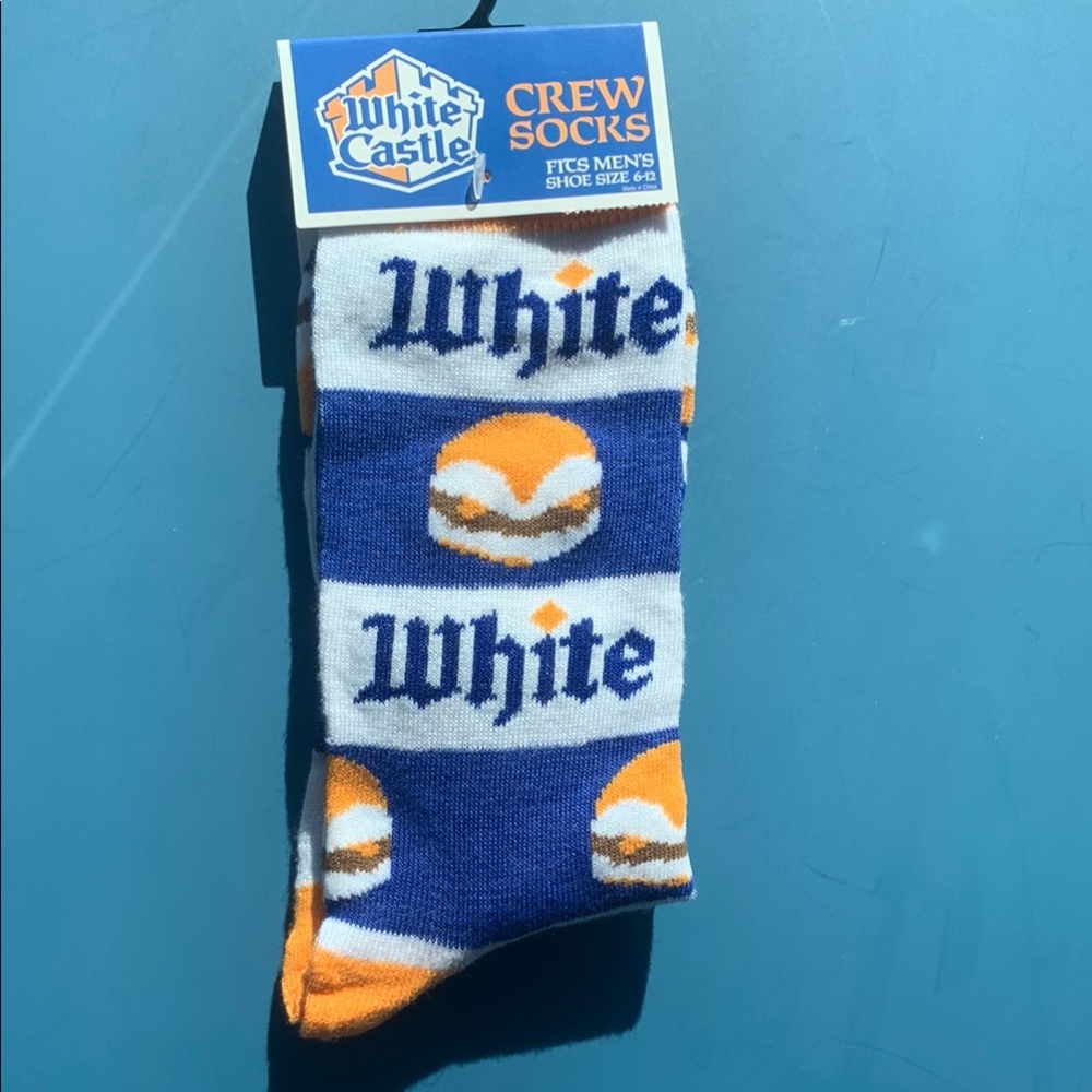 White Castle  - Blue and Orange Socks